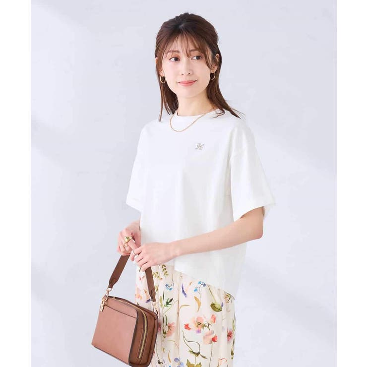 大人のクロップド刺繍Tシャツ【UVカット・接触冷感】 | a.v.v【WOMEN】 | 詳細画像37 