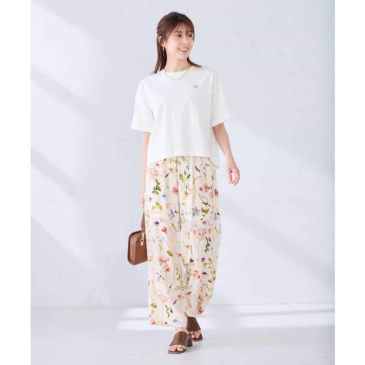 大人のクロップド刺繍Tシャツ【UVカット・接触冷感】 | a.v.v【WOMEN】 | 詳細画像39 