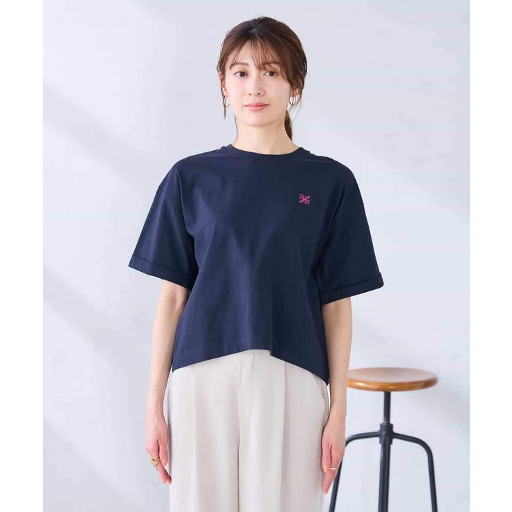 大人のクロップド刺繍Tシャツ【UVカット・接触冷感】 | a.v.v【WOMEN】 | 詳細画像42 