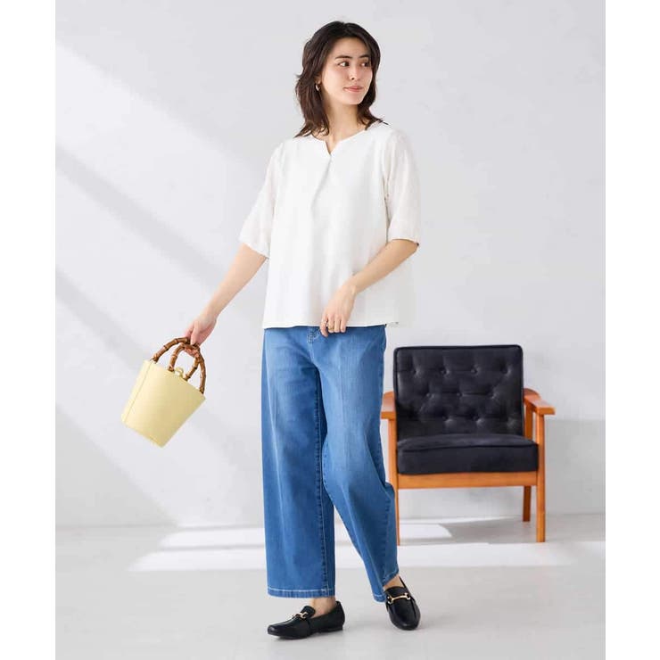 レースジャガードスリーブトップス | a.v.v【WOMEN】 | 詳細画像12 