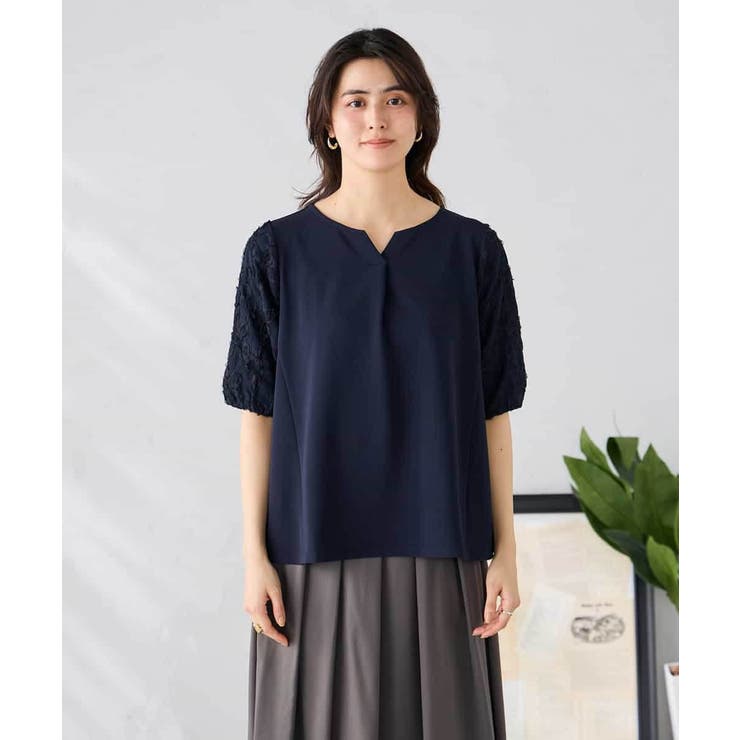 レースジャガードスリーブトップス | a.v.v【WOMEN】 | 詳細画像17 