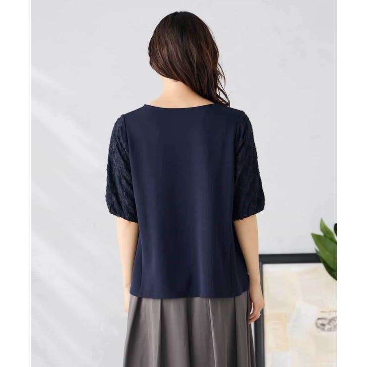 レースジャガードスリーブトップス | a.v.v【WOMEN】 | 詳細画像19 