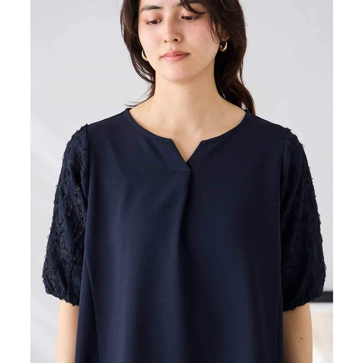 レースジャガードスリーブトップス | a.v.v【WOMEN】 | 詳細画像20 