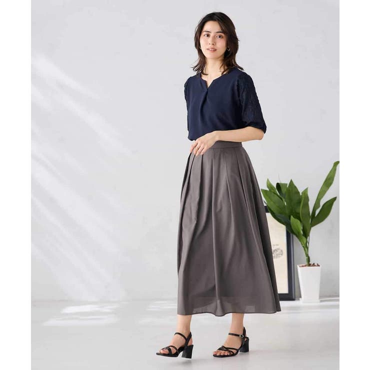 レースジャガードスリーブトップス | a.v.v【WOMEN】 | 詳細画像6 