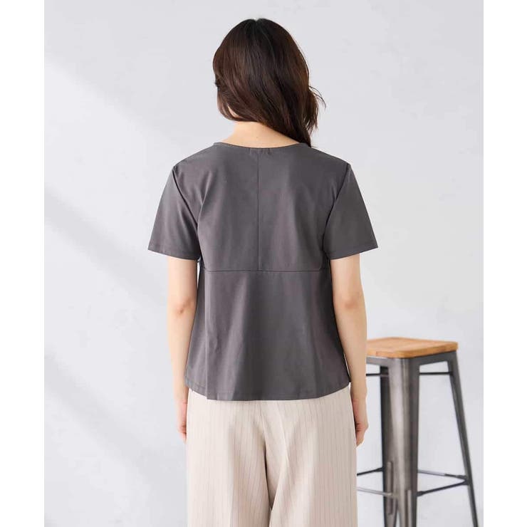 フリルドッキングTシャツ | a.v.v【WOMEN】 | 詳細画像17 
