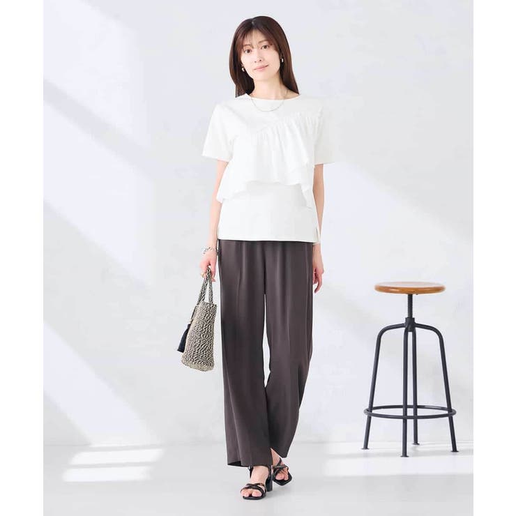 フリルドッキングTシャツ | a.v.v【WOMEN】 | 詳細画像4 