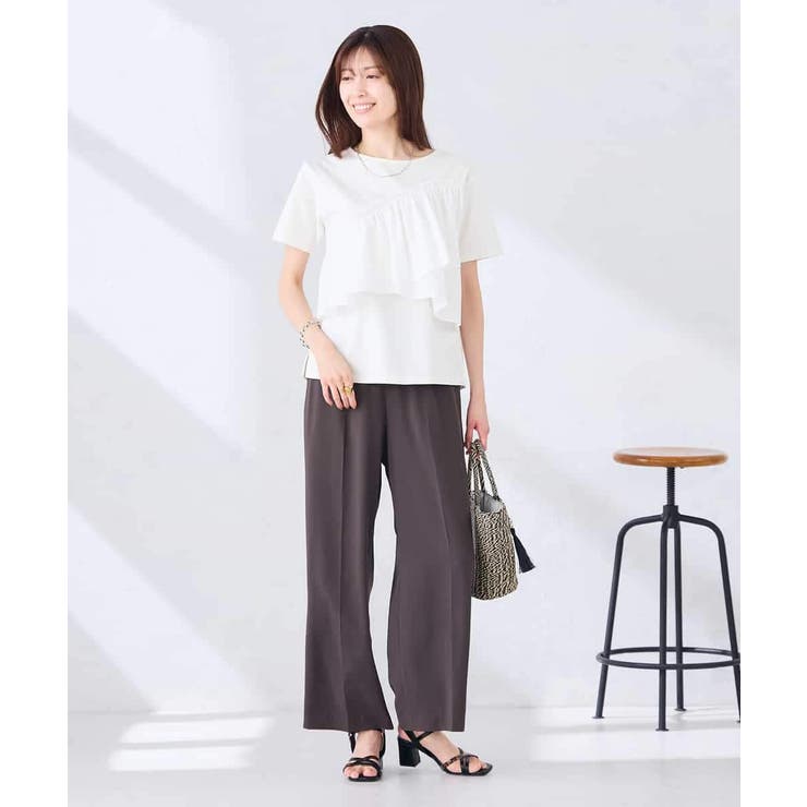 フリルドッキングTシャツ | a.v.v【WOMEN】 | 詳細画像7 