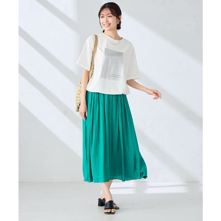 裾ドロストロゴTシャツ | a.v.v【WOMEN】 | 詳細画像19 