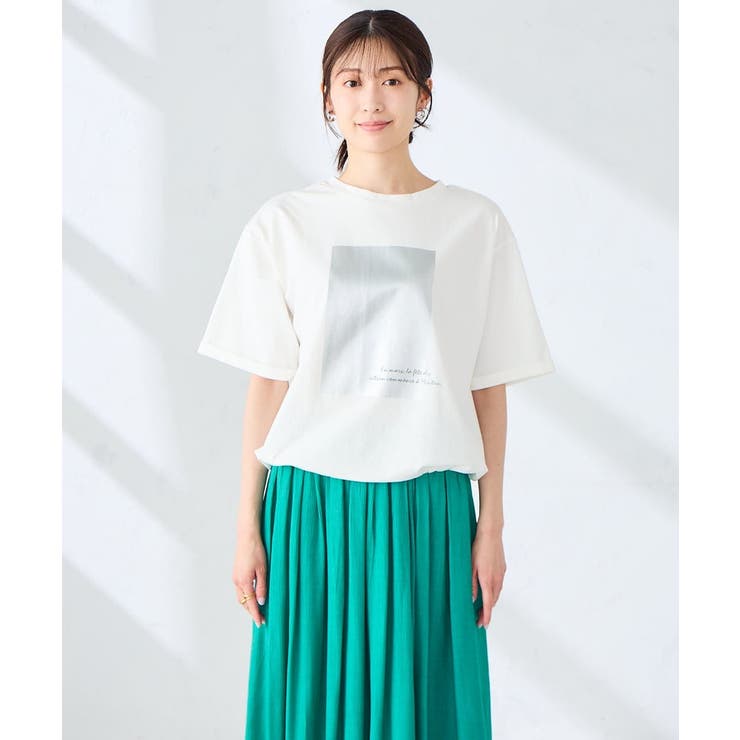 裾ドロストロゴTシャツ | a.v.v【WOMEN】 | 詳細画像20 