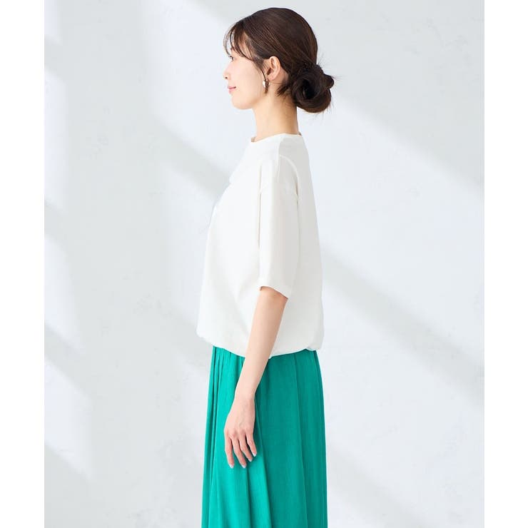 裾ドロストロゴTシャツ | a.v.v【WOMEN】 | 詳細画像21 
