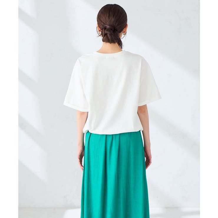 裾ドロストロゴTシャツ | a.v.v【WOMEN】 | 詳細画像22 