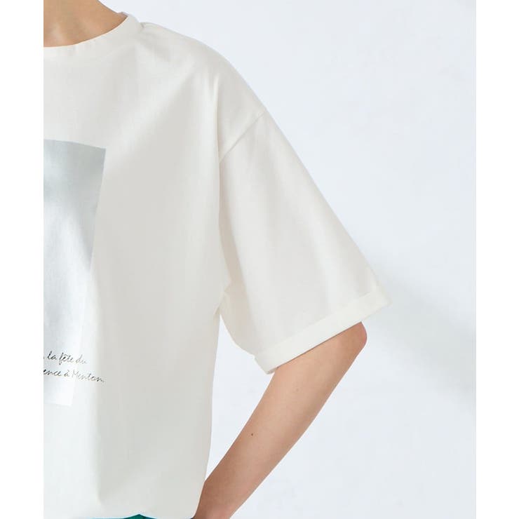 裾ドロストロゴTシャツ | a.v.v【WOMEN】 | 詳細画像24 