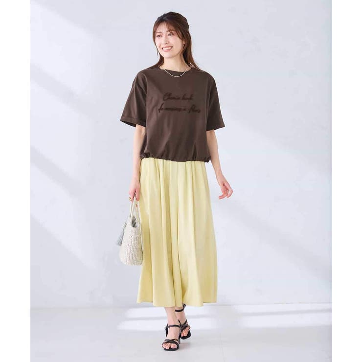 裾ドロストロゴTシャツ | a.v.v【WOMEN】 | 詳細画像6 