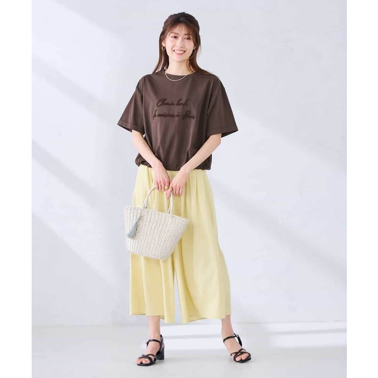 裾ドロストロゴTシャツ | a.v.v【WOMEN】 | 詳細画像7 