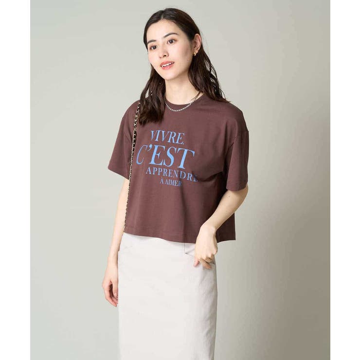 クロップドロゴTシャツ | a.v.v【WOMEN】 | 詳細画像10 