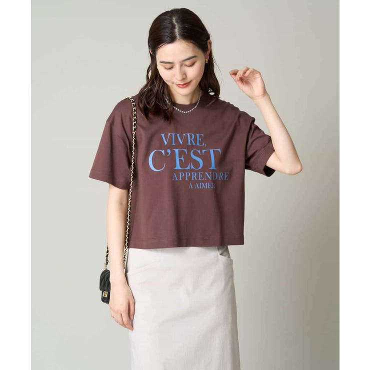 クロップドロゴTシャツ | a.v.v【WOMEN】 | 詳細画像11 