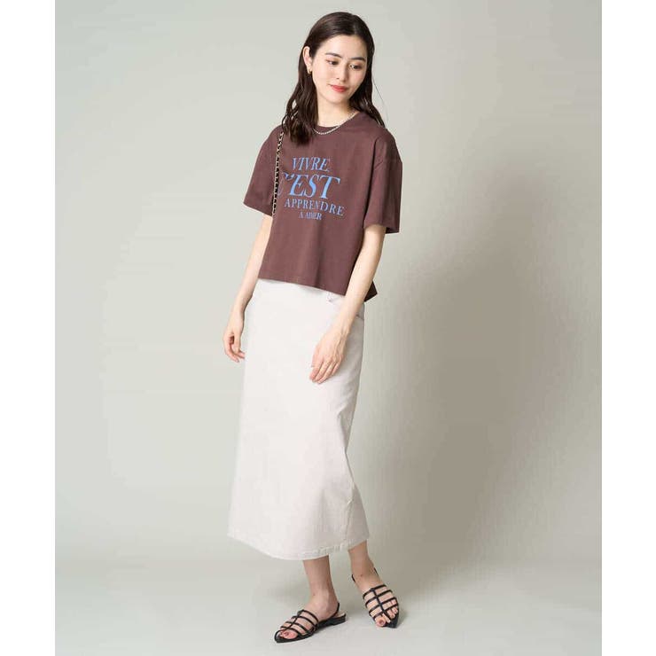 クロップドロゴTシャツ | a.v.v【WOMEN】 | 詳細画像15 