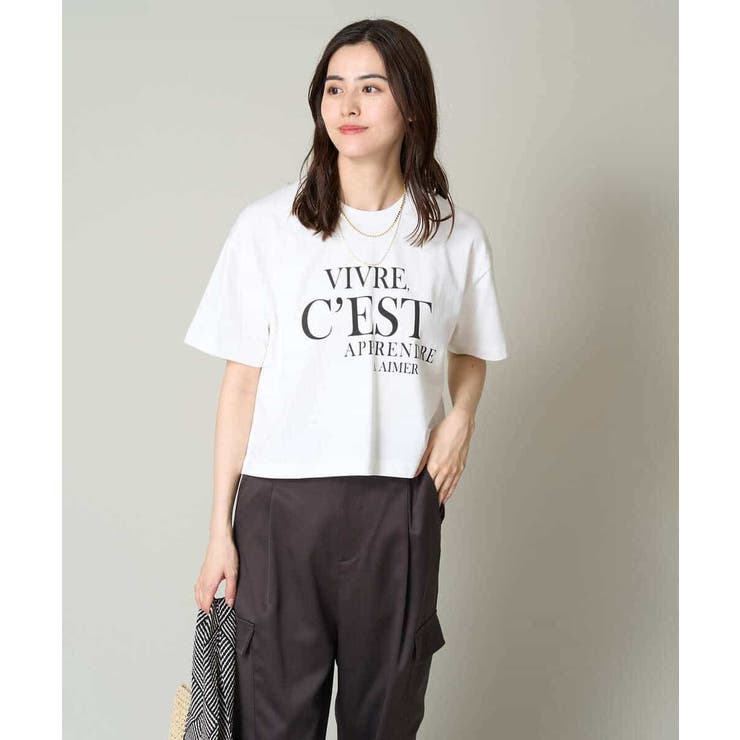 クロップドロゴTシャツ | a.v.v【WOMEN】 | 詳細画像17 