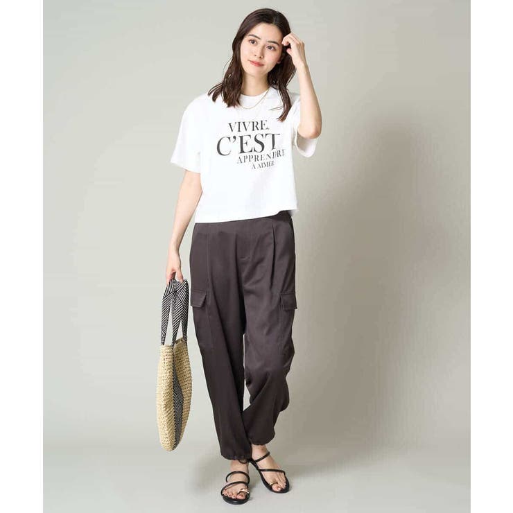 クロップドロゴTシャツ | a.v.v【WOMEN】 | 詳細画像18 