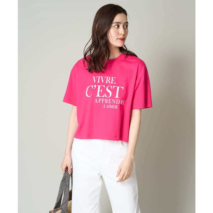 クロップドロゴTシャツ | a.v.v【WOMEN】 | 詳細画像2 