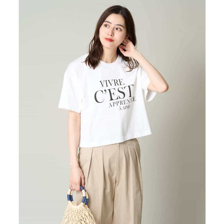 クロップドロゴTシャツ | a.v.v【WOMEN】 | 詳細画像23 