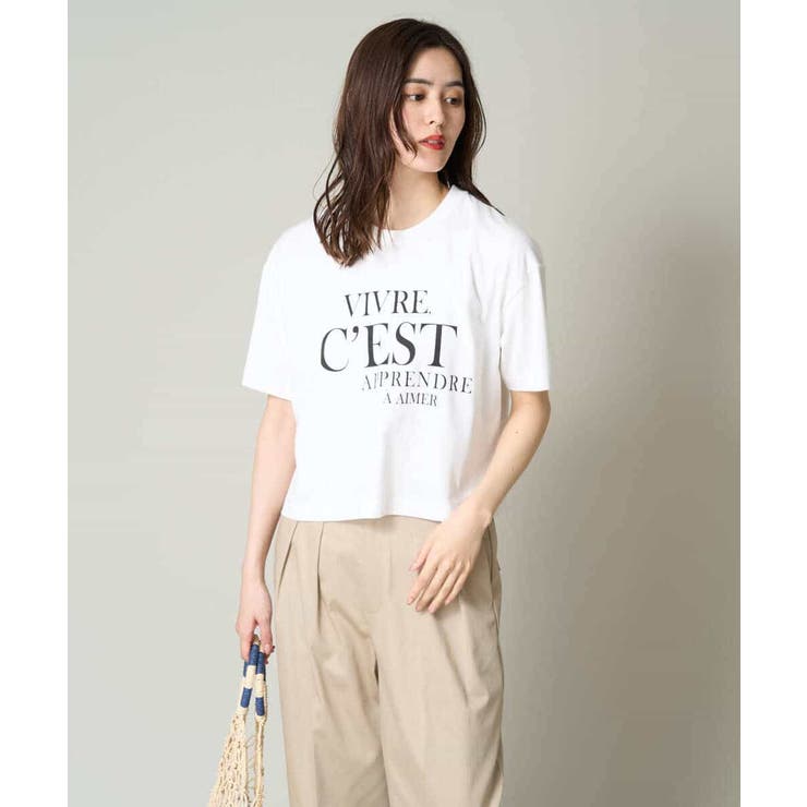 クロップドロゴTシャツ | a.v.v【WOMEN】 | 詳細画像24 