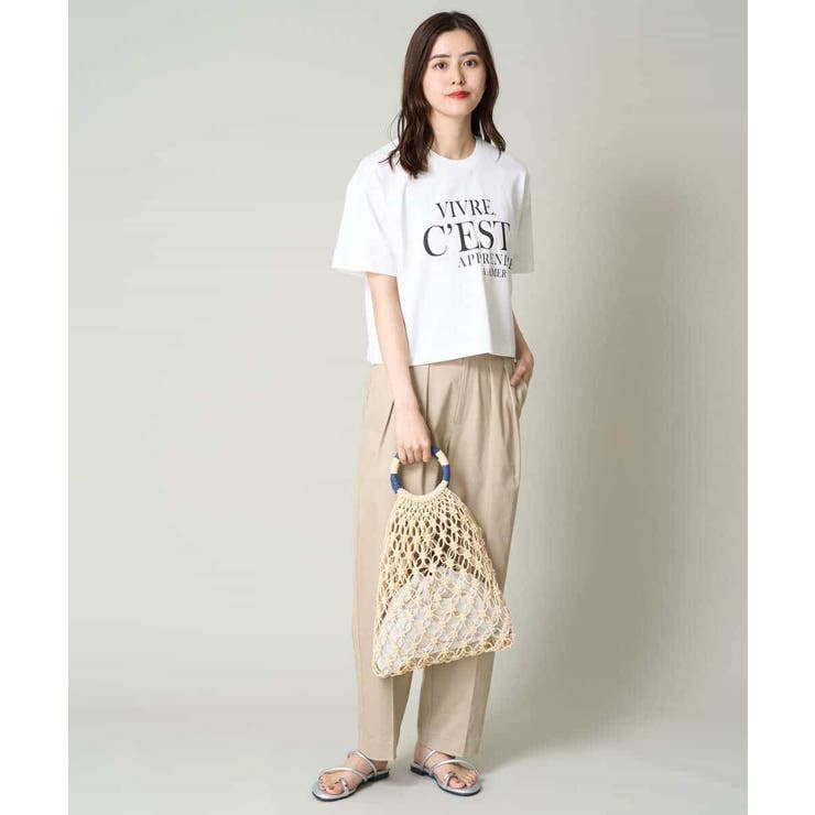 クロップドロゴTシャツ[品番：ITKW0017160]｜a.v.v【WOMEN