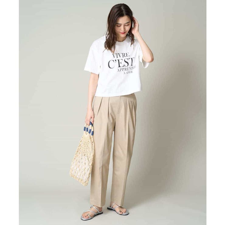 クロップドロゴTシャツ | a.v.v【WOMEN】 | 詳細画像27 