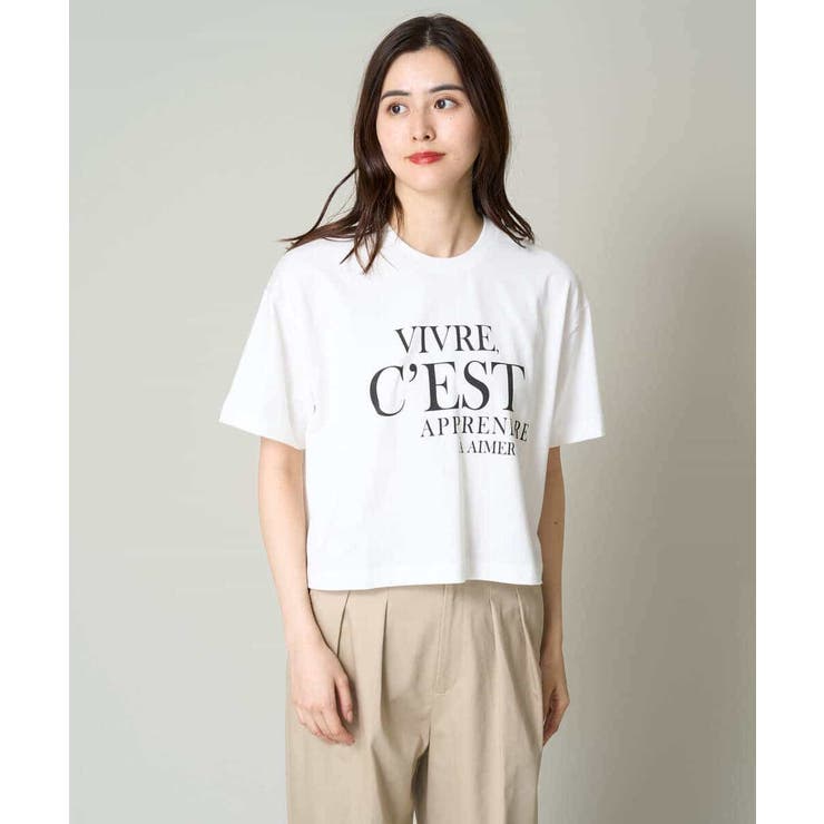 クロップドロゴTシャツ | a.v.v【WOMEN】 | 詳細画像28 