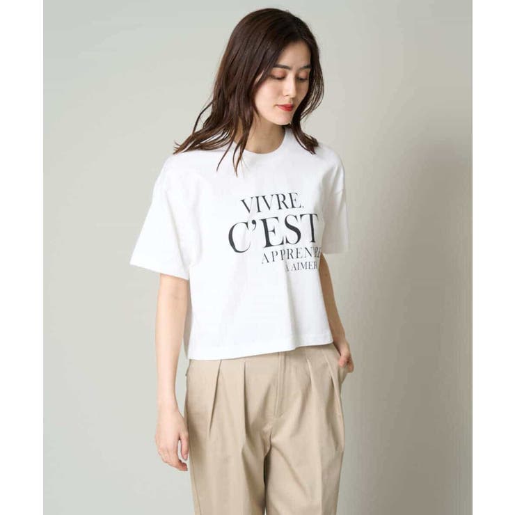 クロップドロゴTシャツ | a.v.v【WOMEN】 | 詳細画像29 