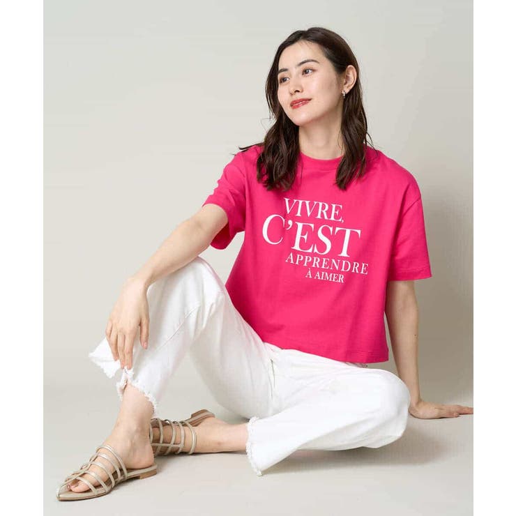 クロップドロゴTシャツ | a.v.v【WOMEN】 | 詳細画像6 