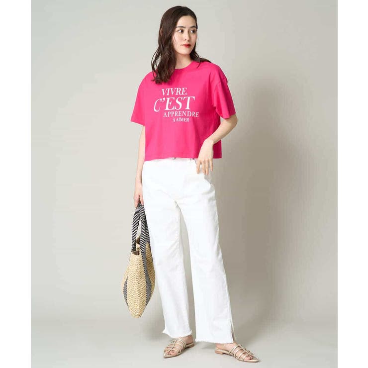 クロップドロゴTシャツ | a.v.v【WOMEN】 | 詳細画像8 