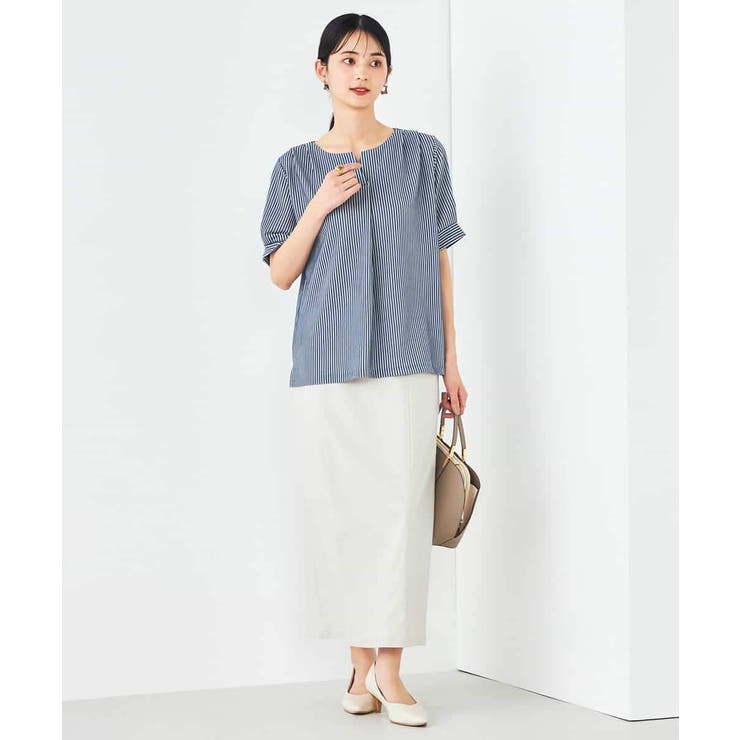 ストライプジャガードスリットネックトップス | a.v.v【WOMEN】 | 詳細画像20 