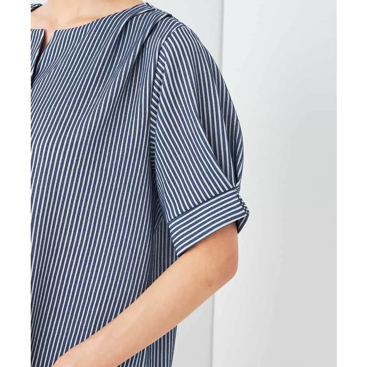 ストライプジャガードスリットネックトップス | a.v.v【WOMEN】 | 詳細画像26 