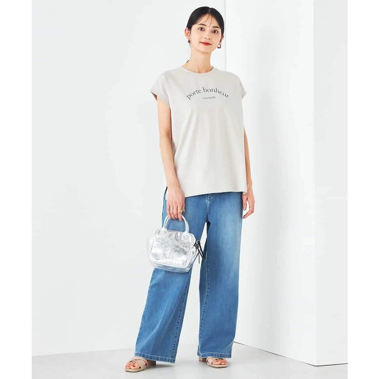 【コットン100%】フレンチスリーブロゴTシャツ | a.v.v【WOMEN】 | 詳細画像14 