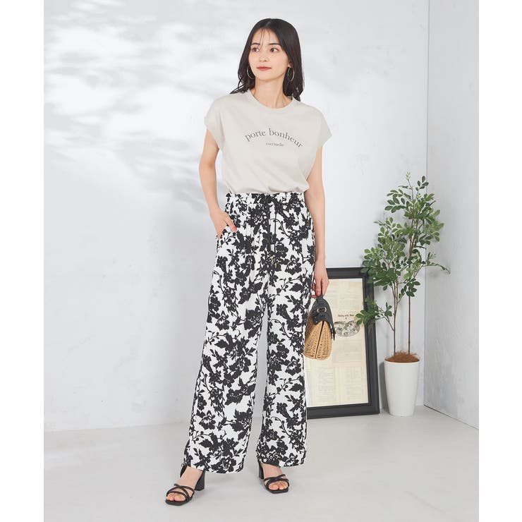 【コットン100%】フレンチスリーブロゴTシャツ | a.v.v【WOMEN】 | 詳細画像17 