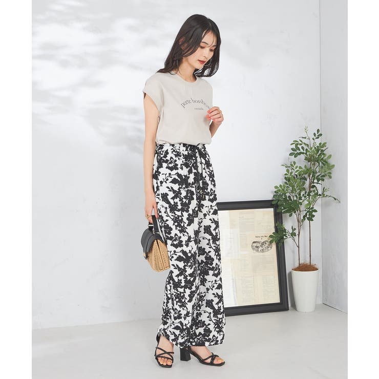 【コットン100%】フレンチスリーブロゴTシャツ | a.v.v【WOMEN】 | 詳細画像19 