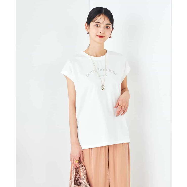 【コットン100%】フレンチスリーブロゴTシャツ | a.v.v【WOMEN】 | 詳細画像20 