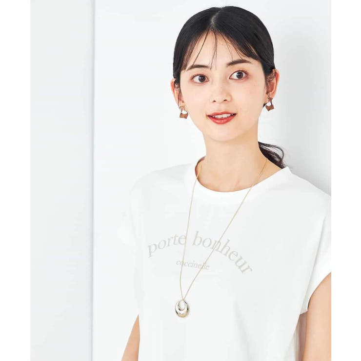 【コットン100%】フレンチスリーブロゴTシャツ | a.v.v【WOMEN】 | 詳細画像22 