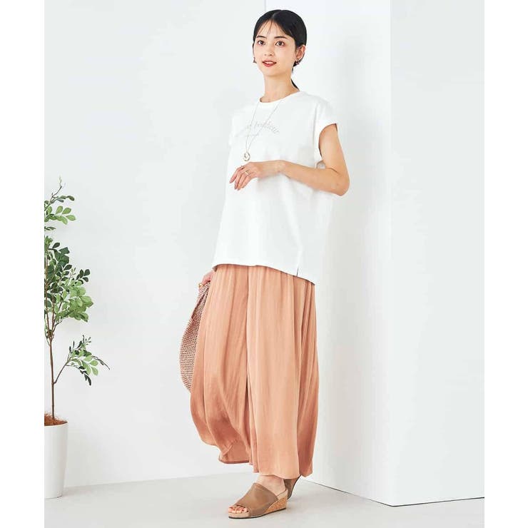 【コットン100%】フレンチスリーブロゴTシャツ | a.v.v【WOMEN】 | 詳細画像25 