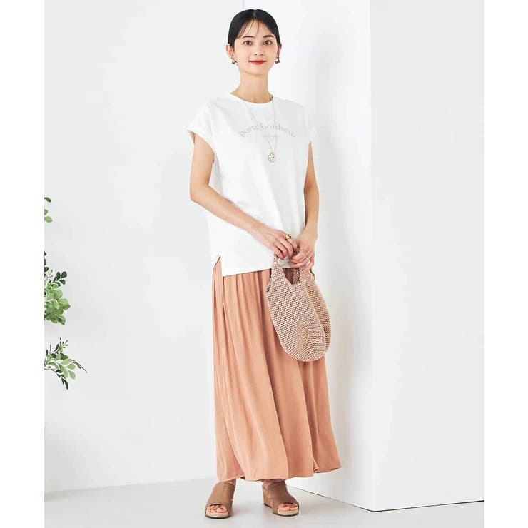 【コットン100%】フレンチスリーブロゴTシャツ | a.v.v【WOMEN】 | 詳細画像26 