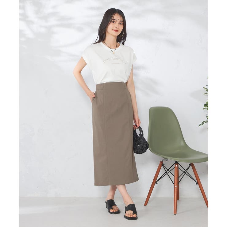 【コットン100%】フレンチスリーブロゴTシャツ | a.v.v【WOMEN】 | 詳細画像30 