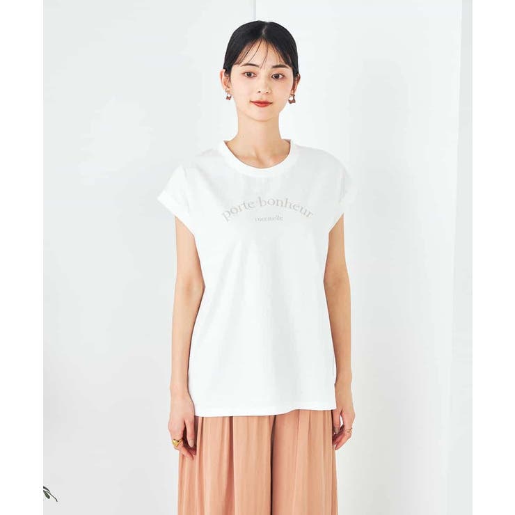 【コットン100%】フレンチスリーブロゴTシャツ | a.v.v【WOMEN】 | 詳細画像33 