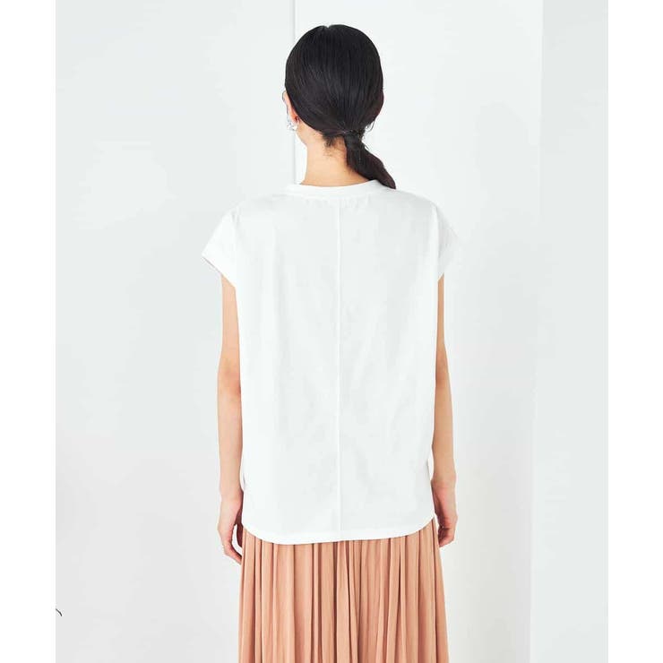 【コットン100%】フレンチスリーブロゴTシャツ | a.v.v【WOMEN】 | 詳細画像35 