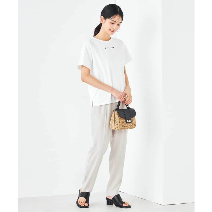 【コットン100%】コンパクト刺繍ロゴTシャツ | a.v.v【WOMEN】 | 詳細画像14 