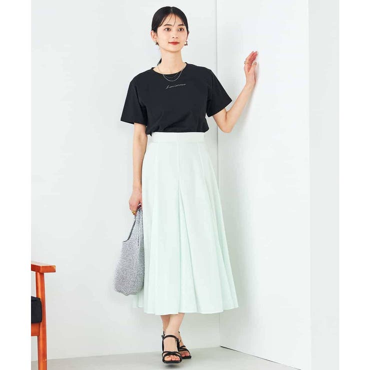 【コットン100%】コンパクト刺繍ロゴTシャツ | a.v.v【WOMEN】 | 詳細画像24 