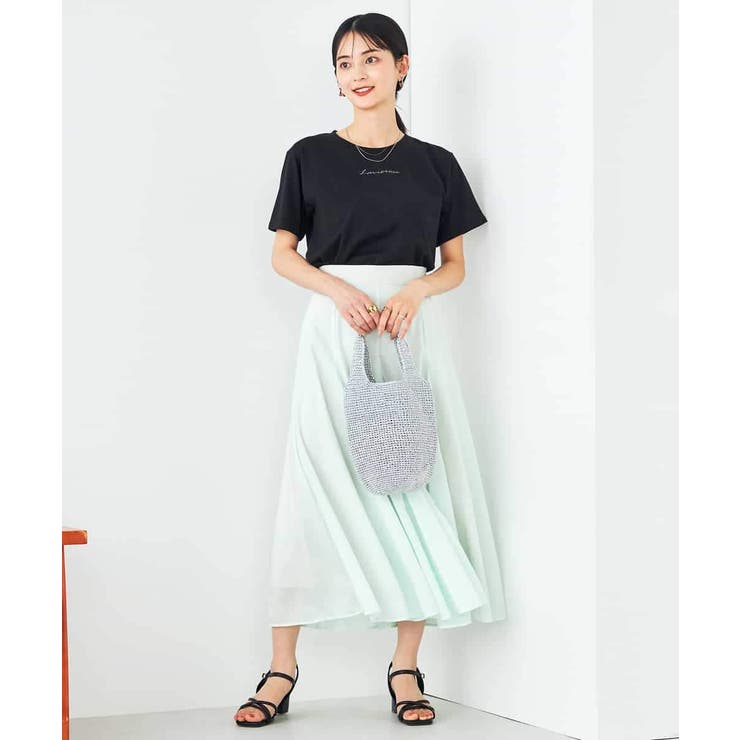 【コットン100%】コンパクト刺繍ロゴTシャツ | a.v.v【WOMEN】 | 詳細画像25 