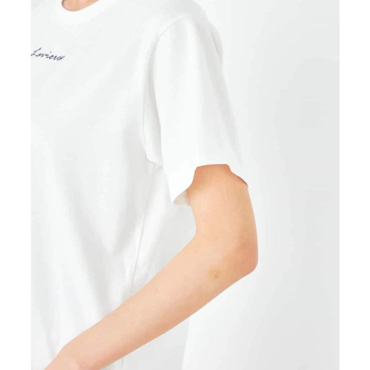 【コットン100%】コンパクト刺繍ロゴTシャツ | a.v.v【WOMEN】 | 詳細画像32 