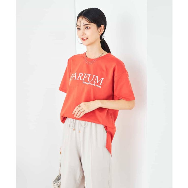 【コットン100%】大人のロゴTシャツ | a.v.v【WOMEN】 | 詳細画像3 