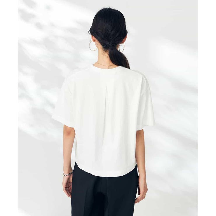 エンボスロゴクロップドTシャツ | a.v.v【WOMEN】 | 詳細画像25 